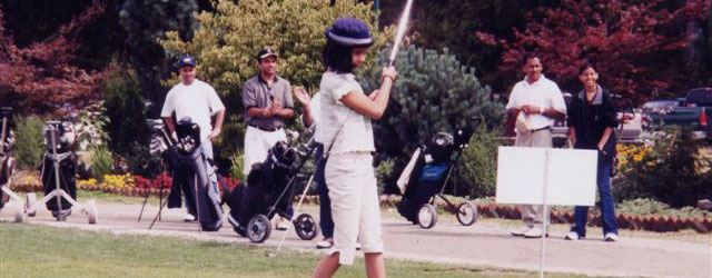 Vanisha golfing